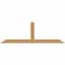 Ekena Millwork Portland Smooth Timber Gable Bracket, Western Red Cedar, 60"W x 20"H x 3 1/2"D x 3 1/2"F, 8/12 Pitch GBW060X20X0404POR00SWR - alternate 1